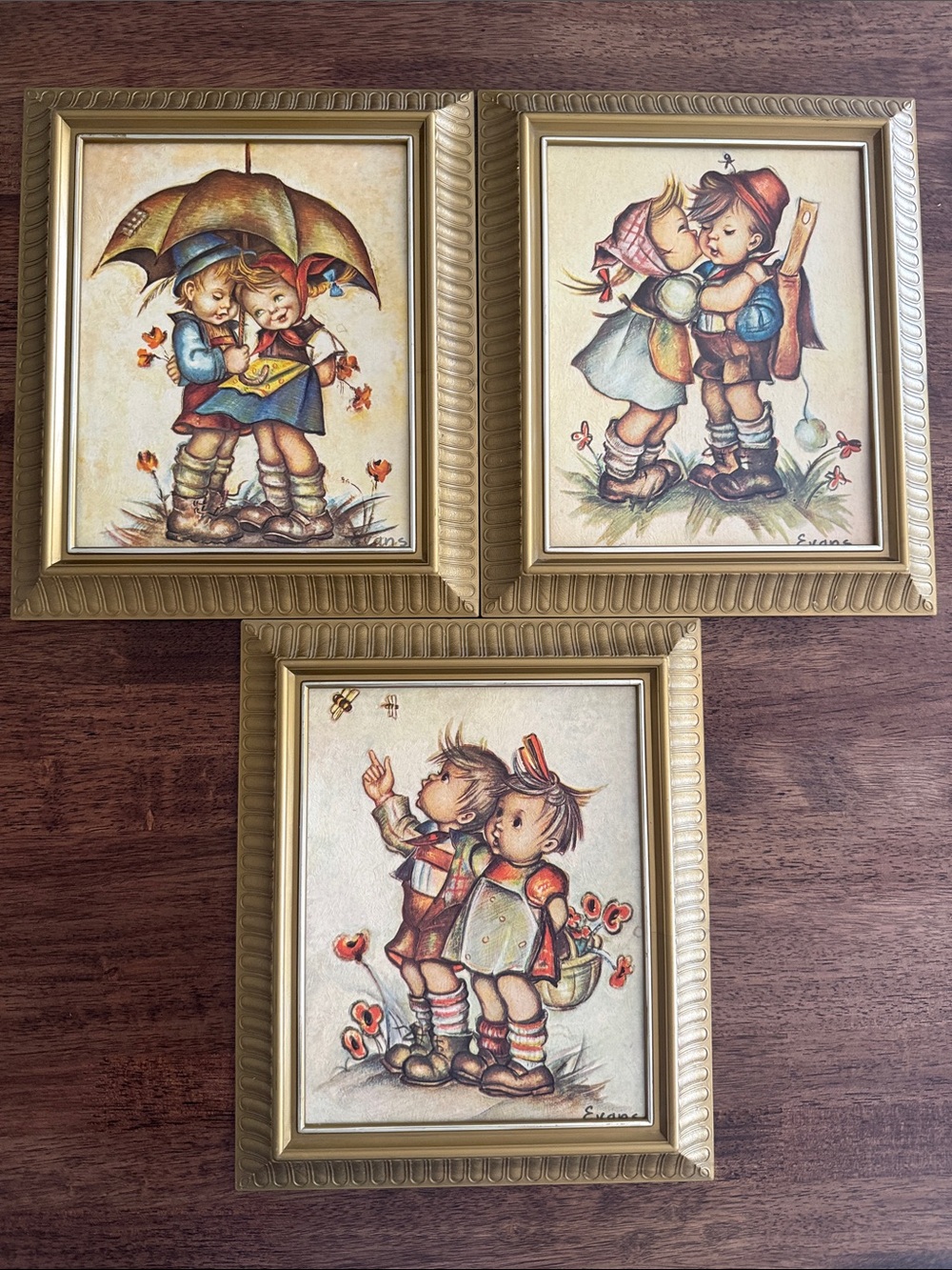Vintage 1972 Evan’s Hummel style prints